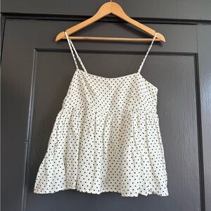 Kate Spade x Target Black and White Polka Dot Camisole